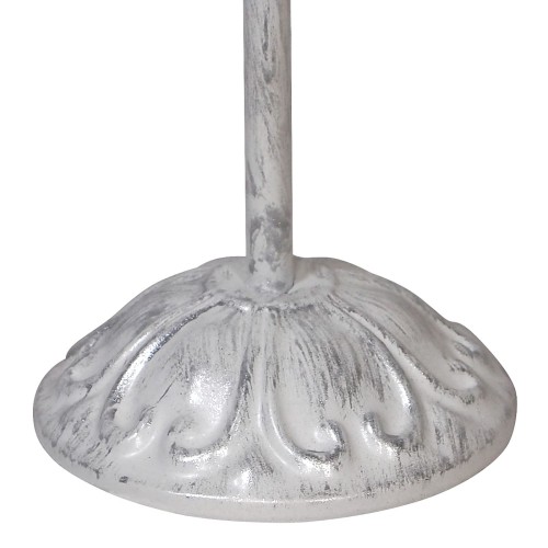 Настольная лампа интерьерная белая с серебром S5085-1