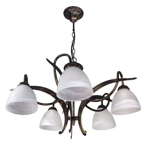 Люстра подвесная большая 5 плафонов дизайнерская S3151-5