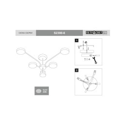 Люстра Петрасвет S2390-6, 6хGX53 макс. 20Вт
