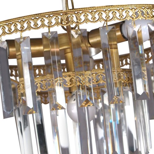 Люстра хрустальная большая подвесная 4 лампы S2494-4