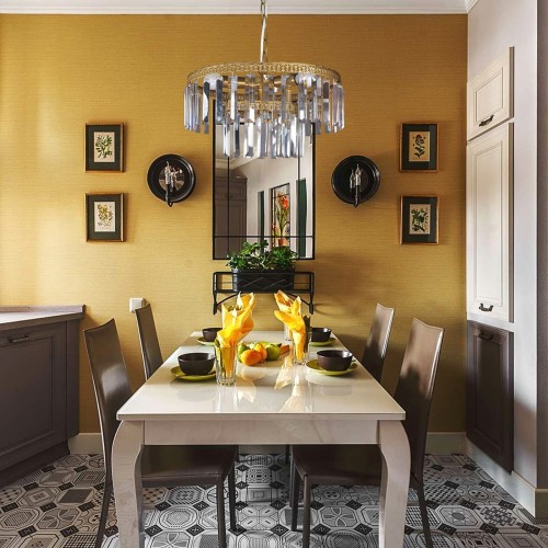 Люстра хрустальная большая подвесная 4 лампы S2494-4