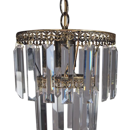 Люстра хрустальная подвесная на кухню над столом S2487-1