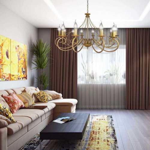 Люстра подвесная большая S1203-12