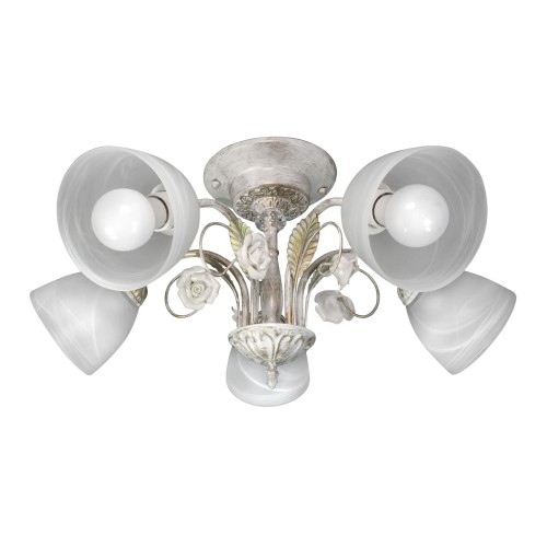 Люстра потолочная с цветами 5 плафонов S2469-5