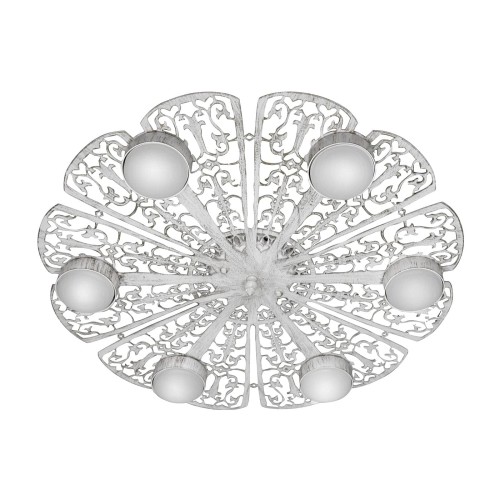 Люстра светодиодная потолочная LED плоская круглая S2452-6