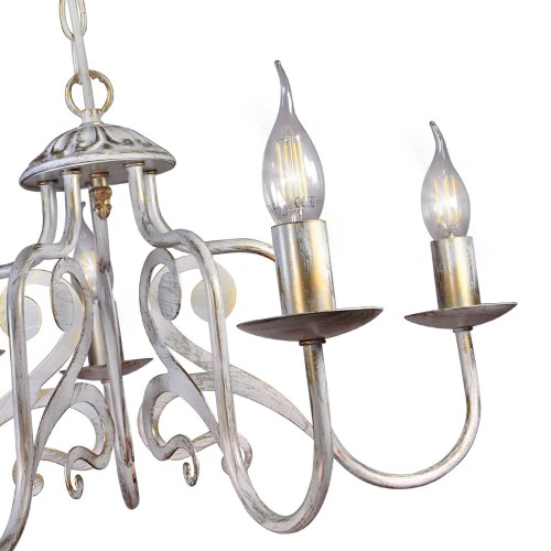 Люстра подвесная 5 ламп хрусталь Аврора S1261-5