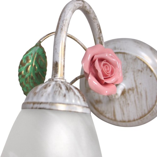 Бра стеклянные плафон с цветами классические S2248-1