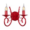 Бра красная 2 лампы интерьерная неоклассика S1241-2