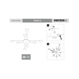 Люстра Петрасвет S2387-8, 8хGX53 макс. 20Вт