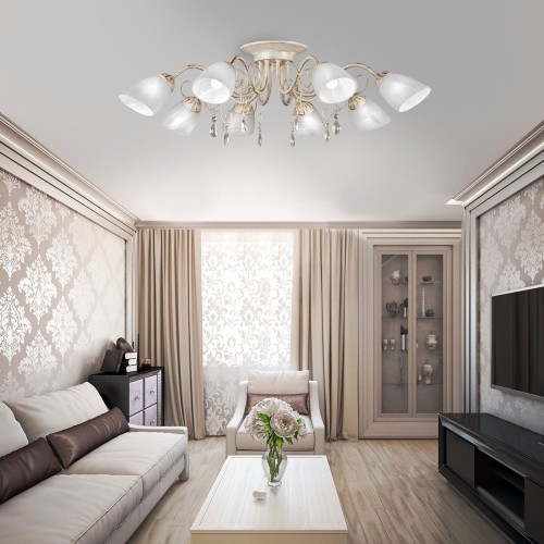 Люстра потолочная 8 плафонов S2019-8