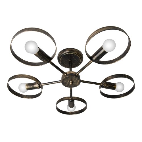 Люстра потолочная 5 ламп лофт S2431-5