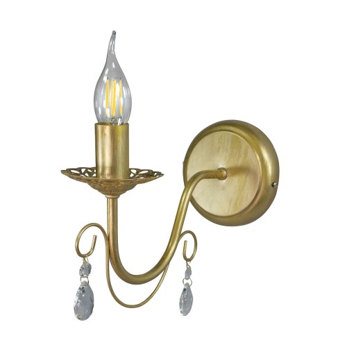 Бра настенные свечи с хрустальными подвесками S1195-1