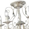 Люстра потолочная классика 5 ламп свечи белая S1211-5