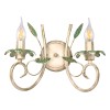 Бра с листочками 2 лампы класическая флористика S1287-2