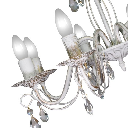 Люстра подвесная 8 ламп хрусталь Аврора S1153-8