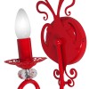 Бра хрусталь красный настенные свечи дизайнерские S3129-1