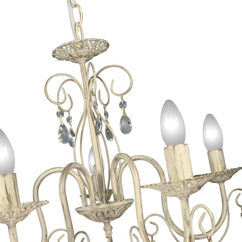 Люстра с хрусталем подвесная 5 ламп S1253-5