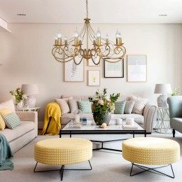 Люстра Петрасвет S1203-10, 10хЕ14 макс. 60Вт