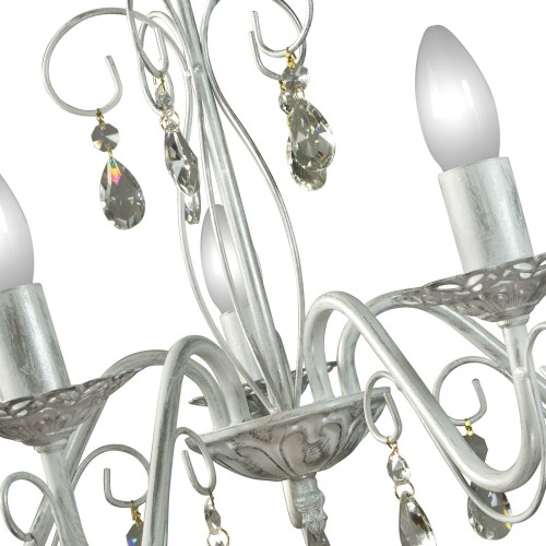 Люстра подвесная 5 ламп хрусталь Аврора S1193-5