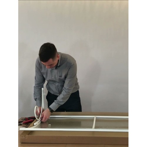 Козырёк над входной дверью металлический S4001 Белый