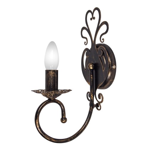 Бра хрусталь черная настенные свечи дизайнерские S3123-1