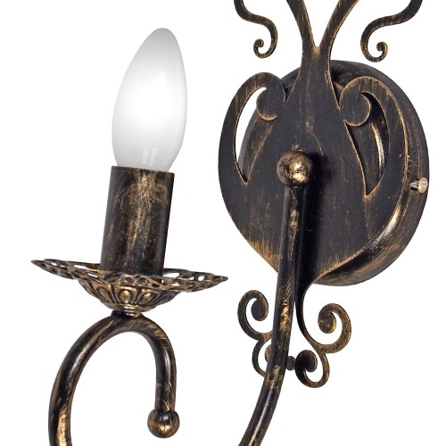 Бра хрусталь черная настенные свечи дизайнерские S3123-1