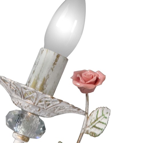 Бра настенные с цветами хрусталем флористика S1099-1