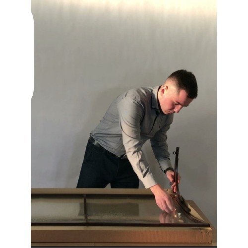 Козырёк над входной дверью металлический S4003 Коричневый