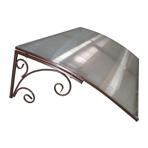 Козырёк над входной дверью металлический S4003 Коричневый