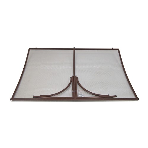 Козырёк над входной дверью металлический S4003 Коричневый