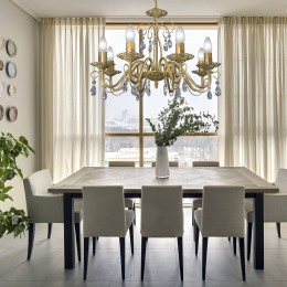 Люстра Петрасвет S1195-8, 8хЕ14 макс. 60Вт