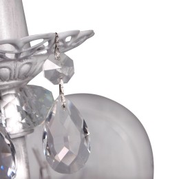 Хрустальная подвеска для люстры серебро