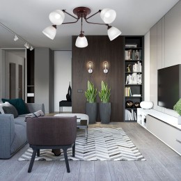 Люстра Петрасвет S2197-5, 5хЕ27 макс. 60Вт