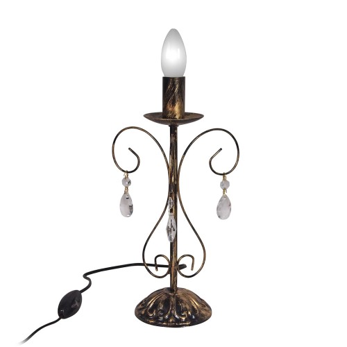 Настольная лампа интерьерная с хрустальем S089-1