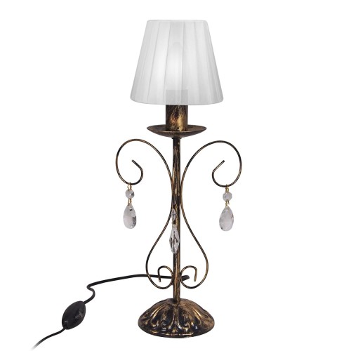 Настольная лампа интерьерная с хрустальем S089-1