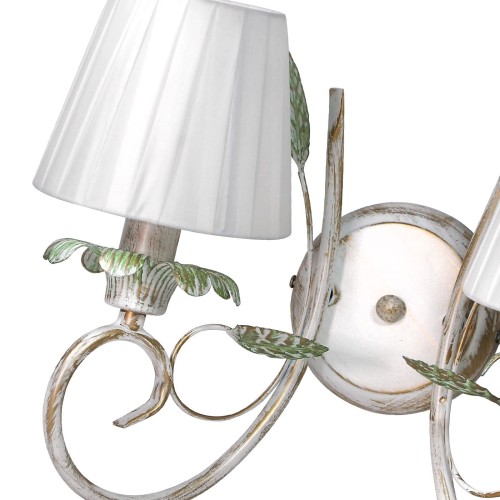 Бра с абажурами и листочки 2 лампы класическая S1131-2