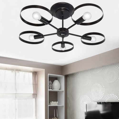 Люстра потолочная 5 ламп Софито 5 лофт S2309-5