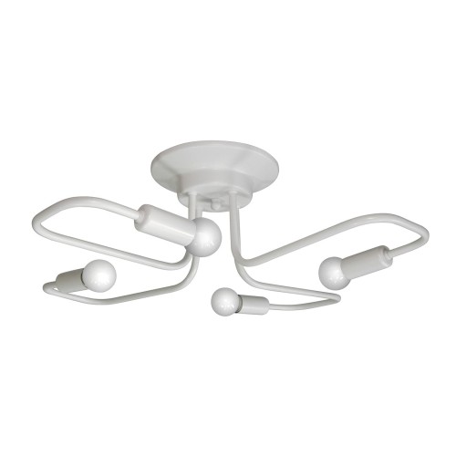 Люстра потолочная белая в стиле лофт лофт S2402-4