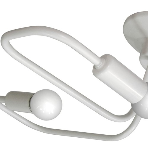 Люстра потолочная белая в стиле лофт лофт S2402-4