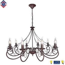 Люстра Петрасвет S1256-10, 10хЕ14 макс. 60Вт