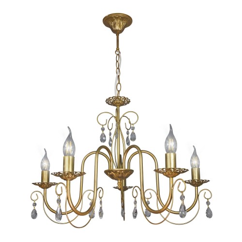 Люстра с хрусталем подвесная 5 ламп S1255-5