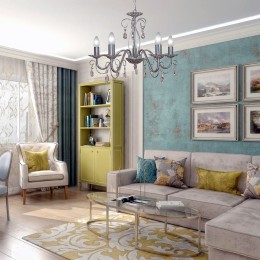 Люстра Петрасвет S1244-5, 5хЕ14 макс. 60Вт