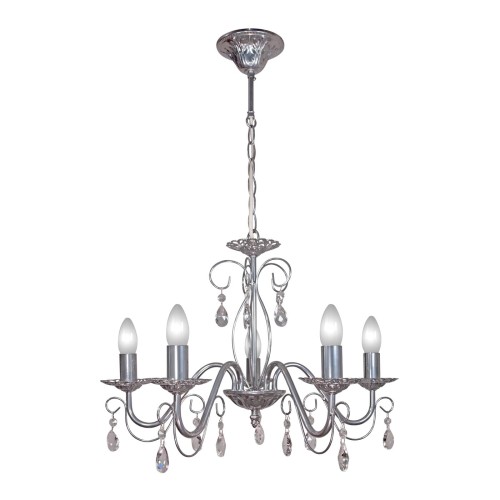 Люстра подвесная 5 ламп хрусталь Аврора S1244-5