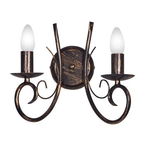 Бра 2 лампы интерьерная в классическом стиле S1236-2