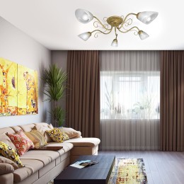 Люстра Петрасвет S2453-5 5xE14 макс.60Вт